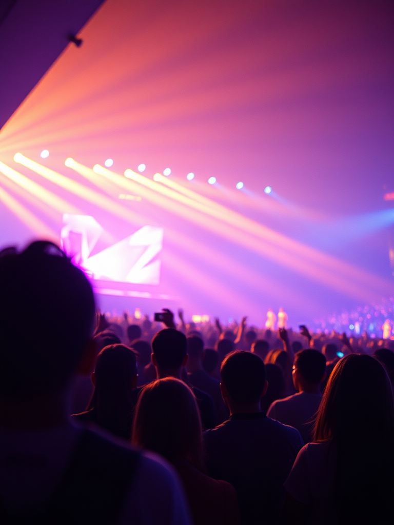 people attending a K-pop concert